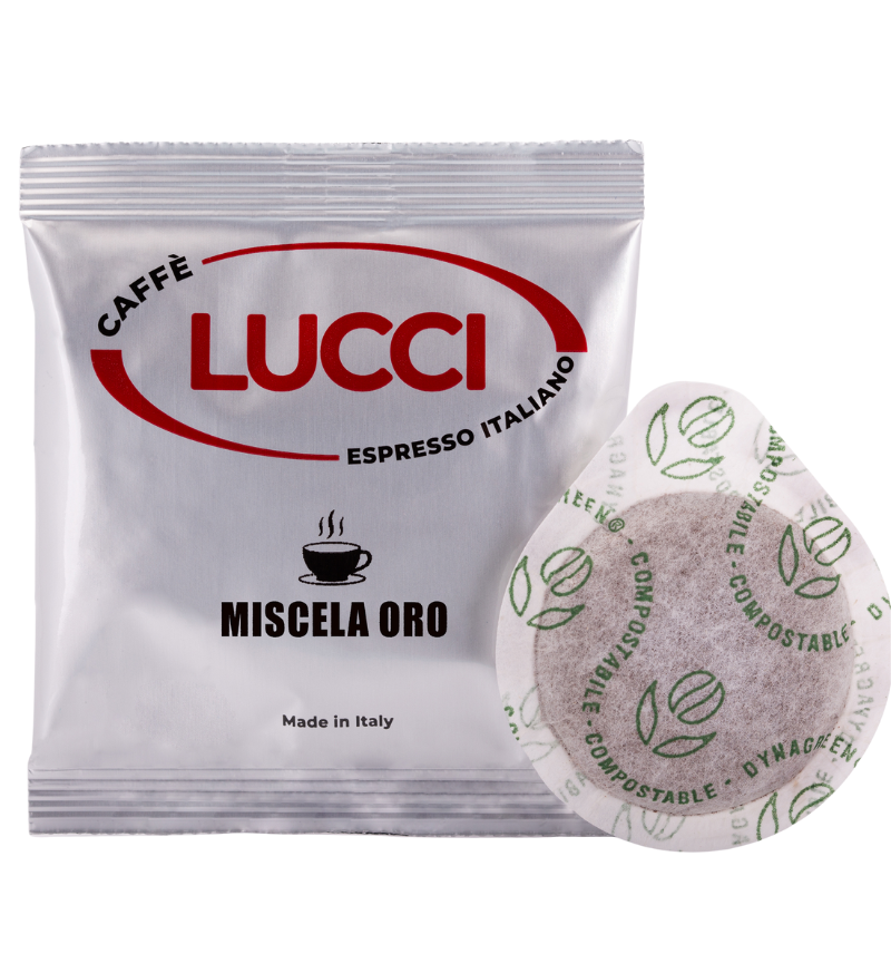 50 cialde, Caffè Lucci Miscela Oro (100% Arabica)