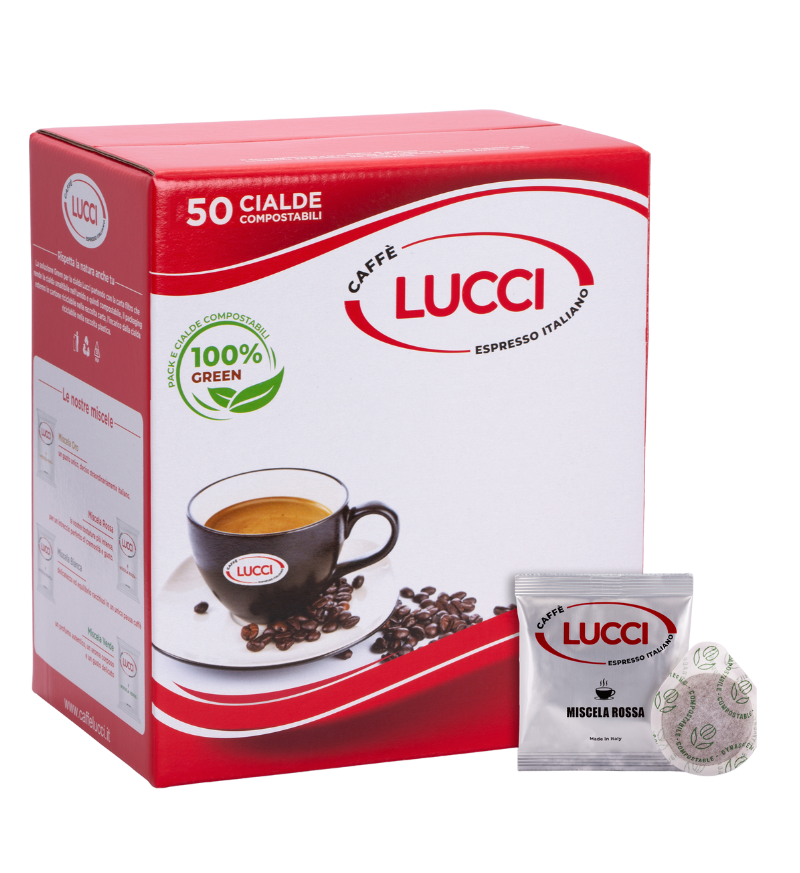 50 cialde, Caffè Lucci Miscela Rossa
