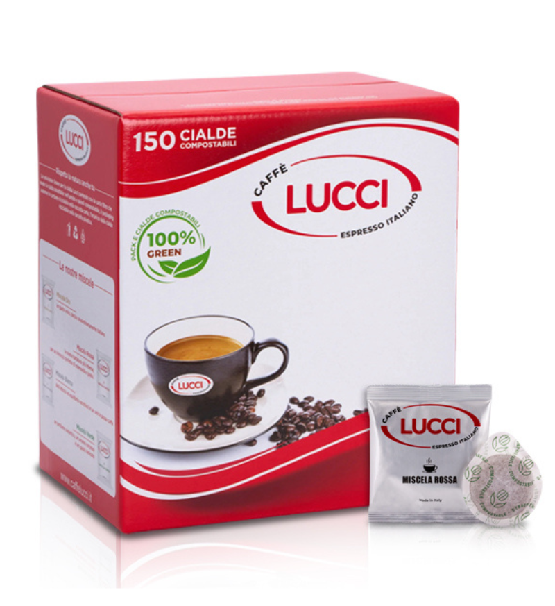 150 cialde, Caffè Lucci Miscela Rossa