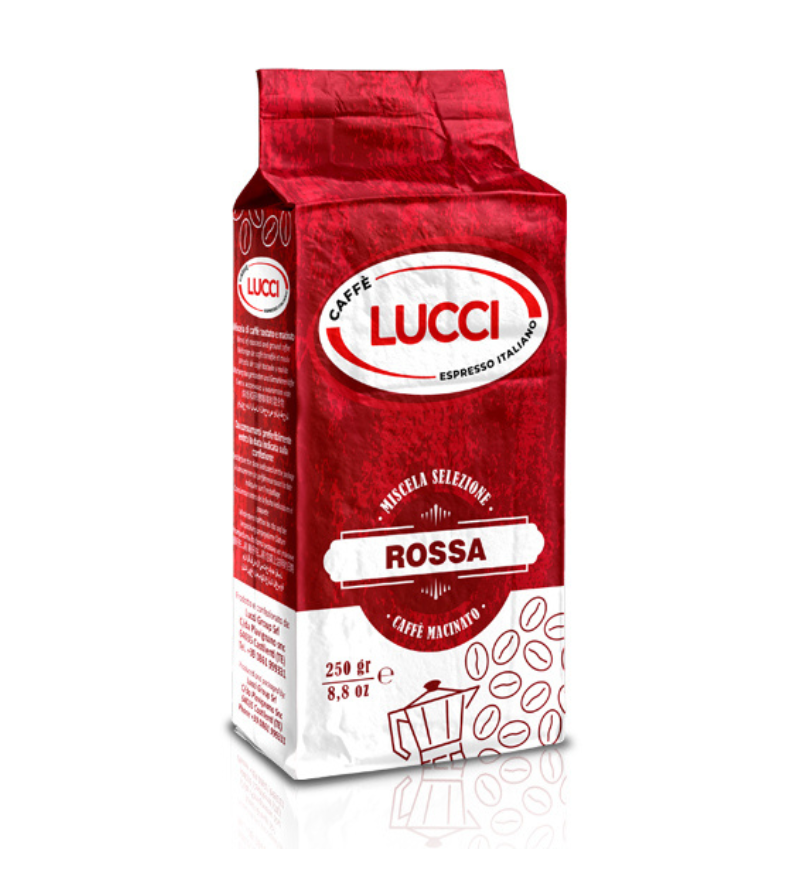 Caffè macinato per Espresso Miscela Rossa 6x250g