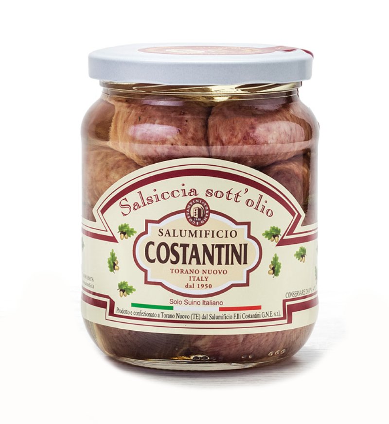 Salsicce sott'olio spalmabili 500g.