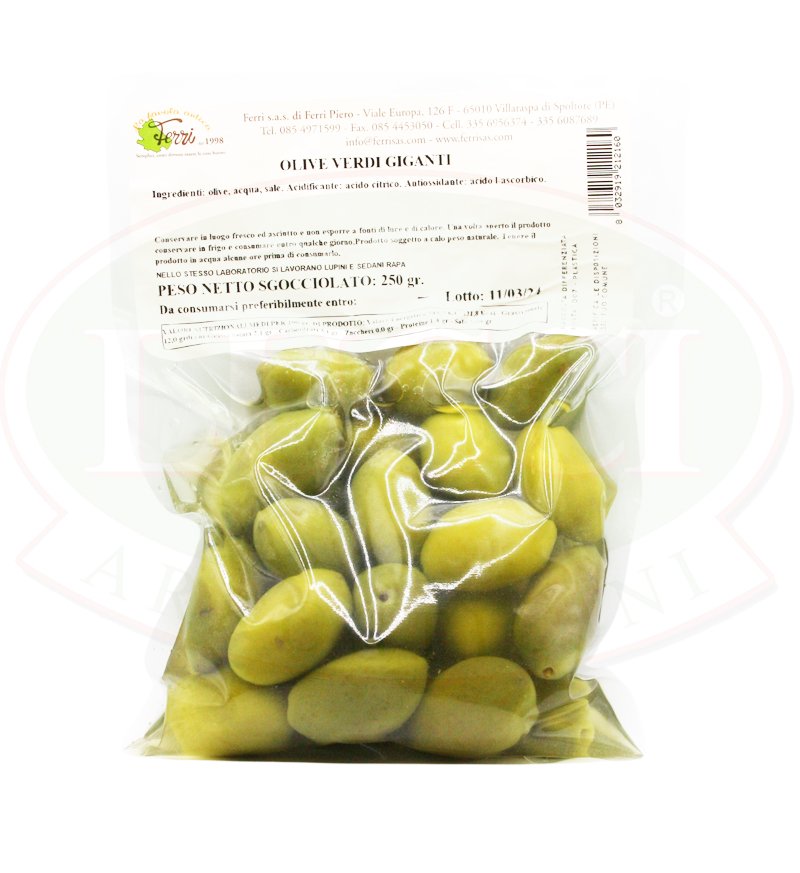 Olive Verdi Giganti 250g.