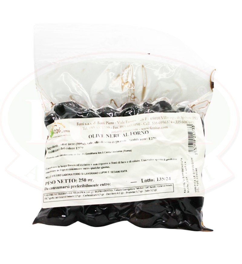 Olive Nere da forno 250g.