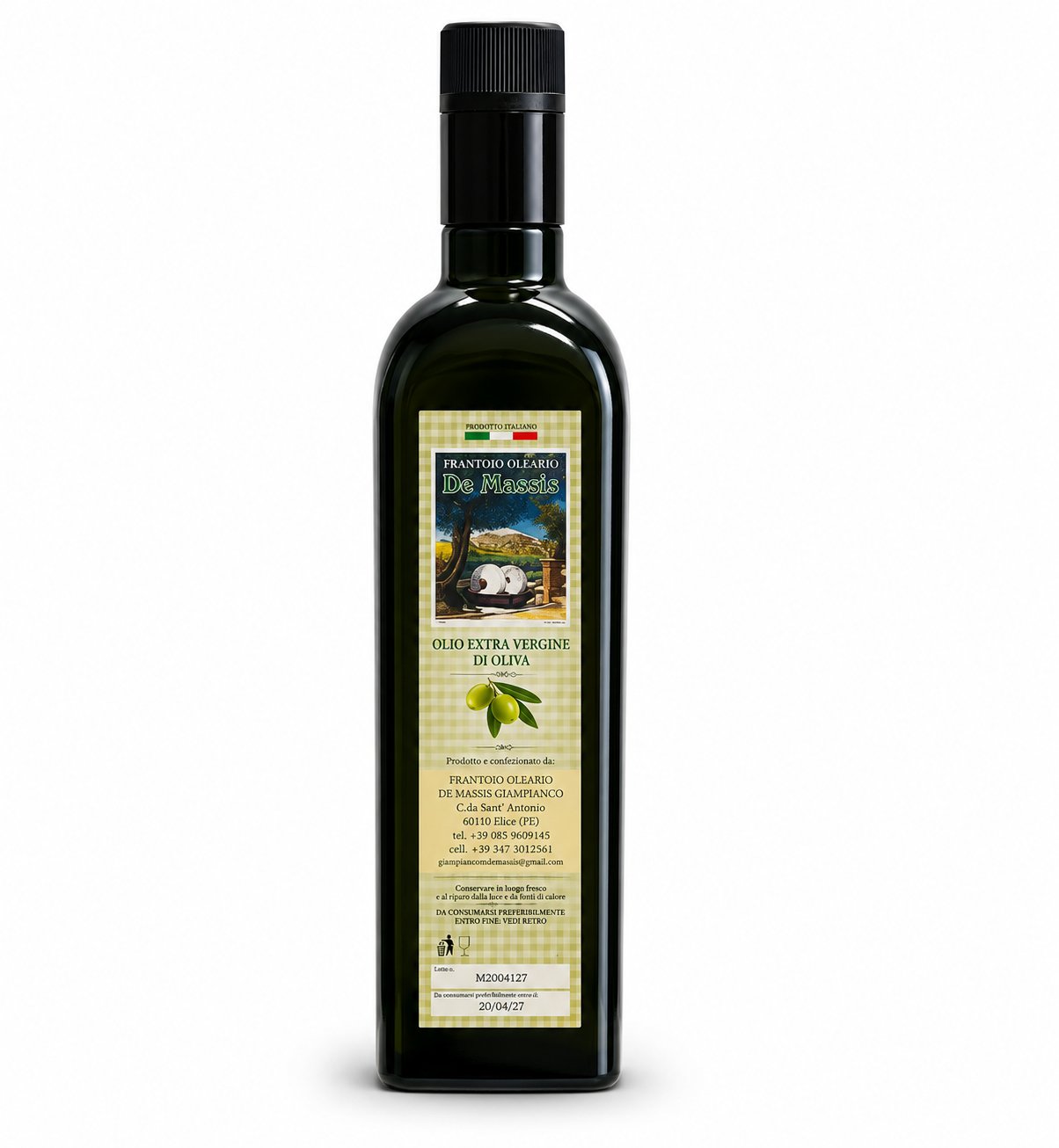 Olio Extravergine di Oliva 0,75 Litri – Frantoio Oleario De Massis
