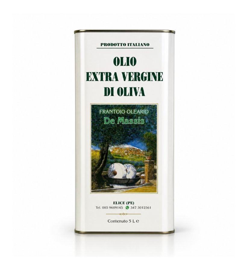Olio Extravergine di Oliva 5 Litri – Frantoio Oleario De Massis
