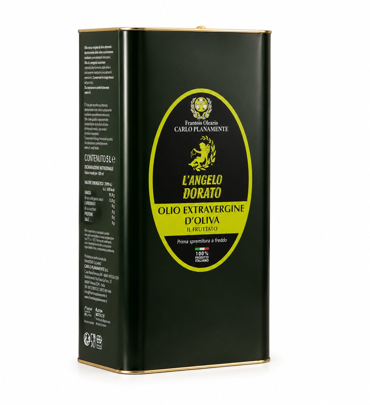 Olio Extravergine d'Oliva 5L Fruttato - 100% Italiano