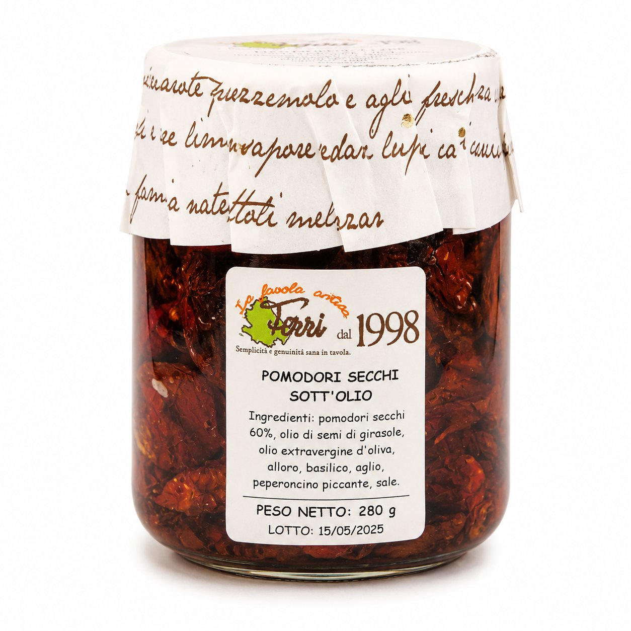 Pomodori secchi sott'olio 250g.