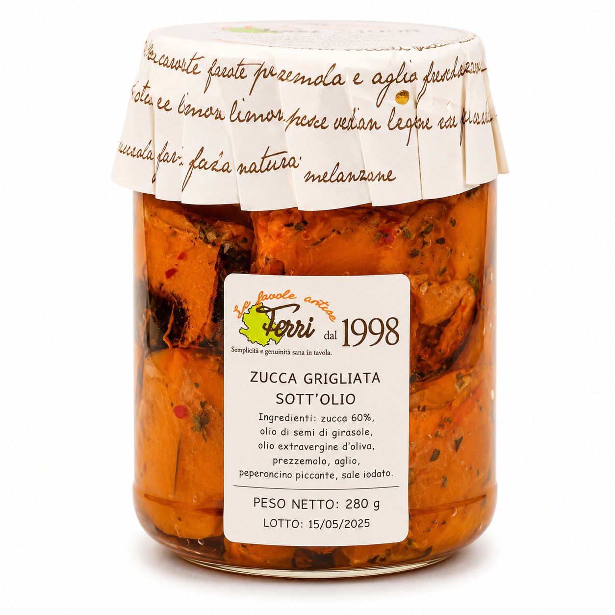 Zucca grigliata sott'olio 330g.
