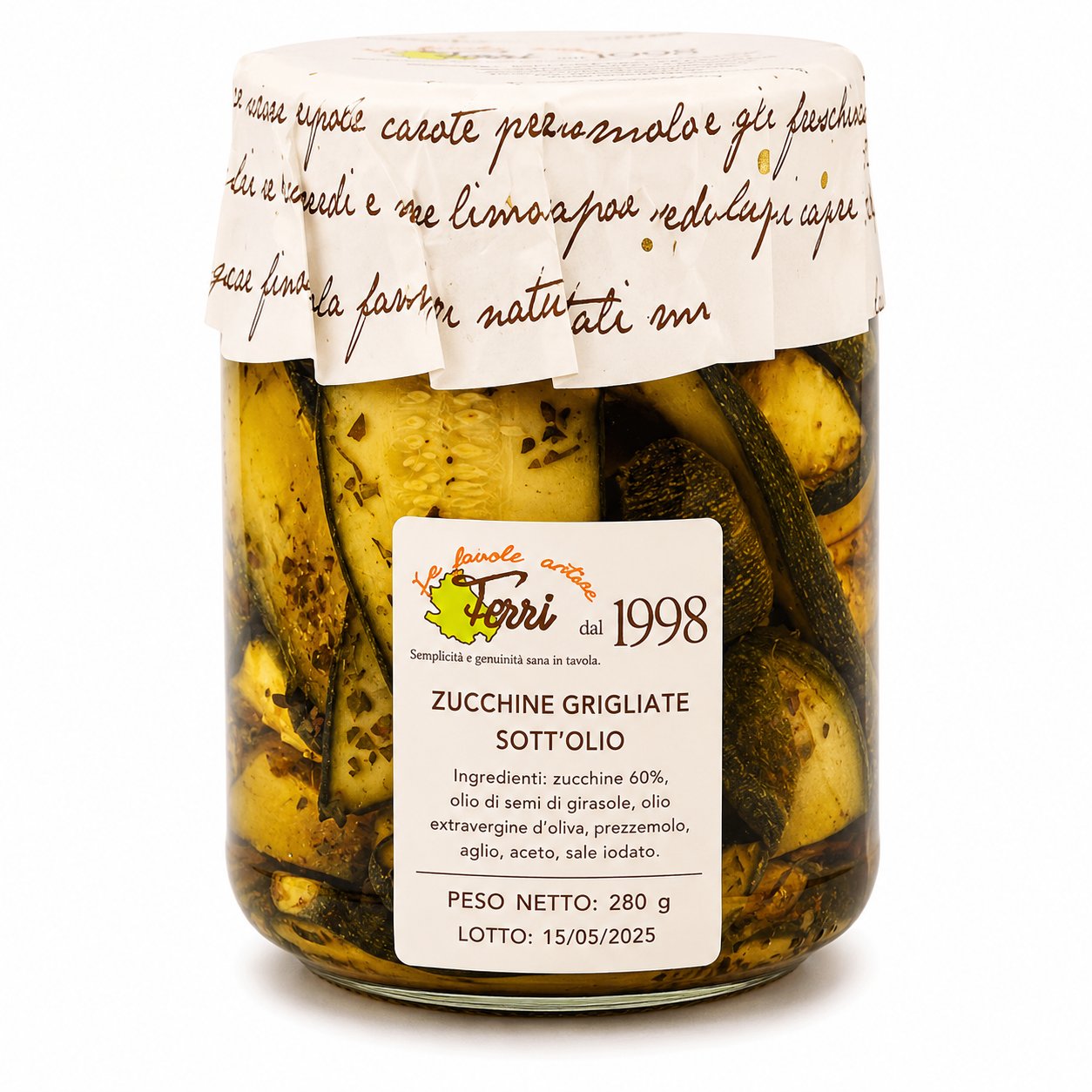 Zucchine grigliate sott'olio 450g.