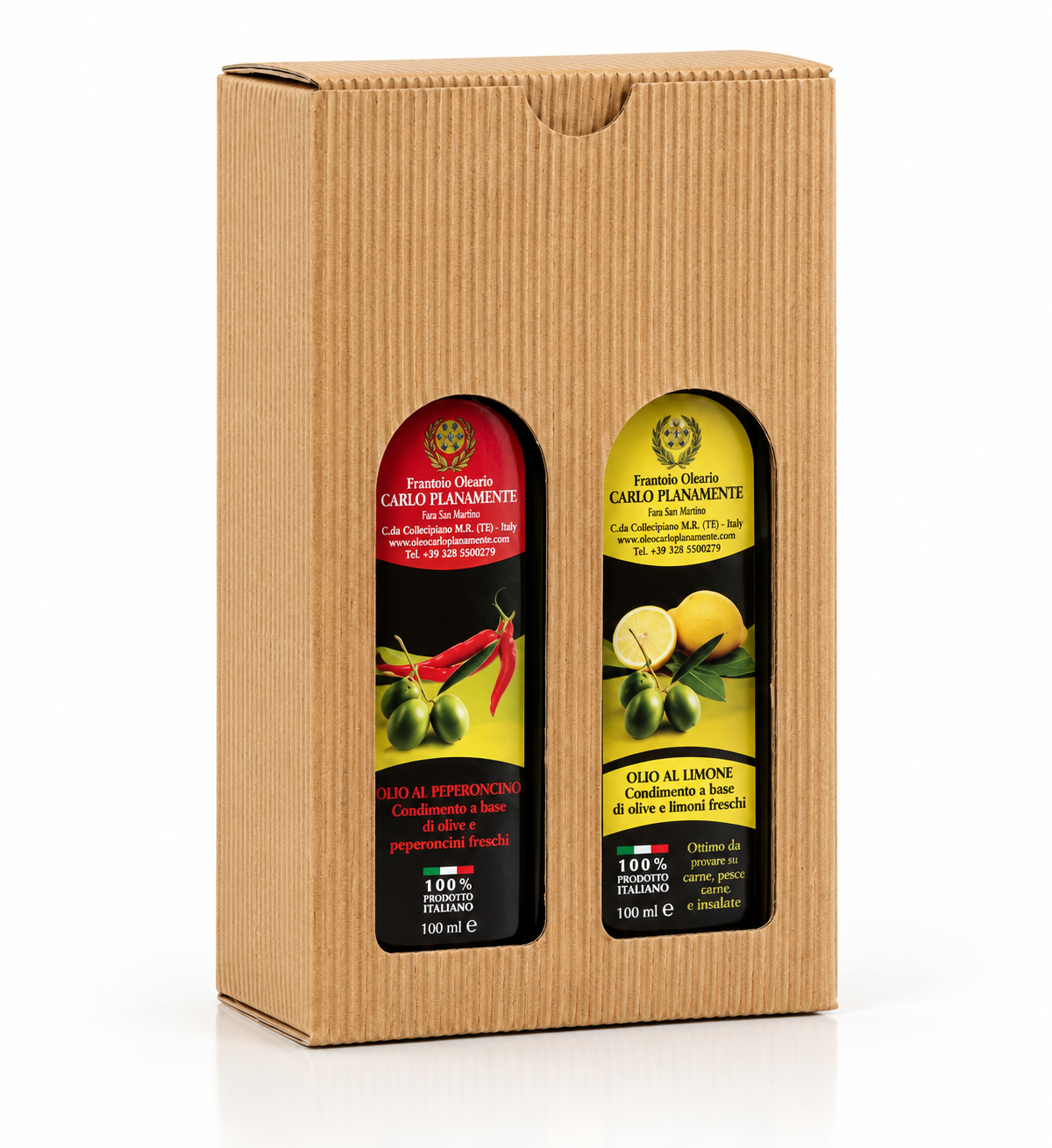 Cartone Regalo 2 Oli Aromatizzati – Natale e Prodotti Tipici Abruzzesi